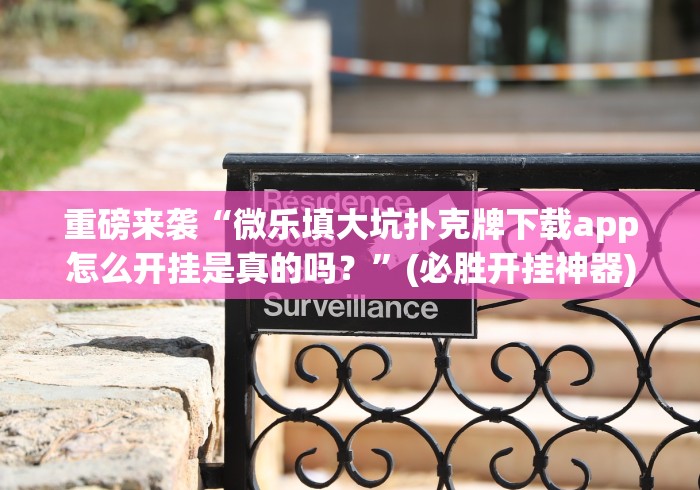 重磅来袭“微乐填大坑扑克牌下载app怎么开挂是真的吗？”(必胜开挂神器)