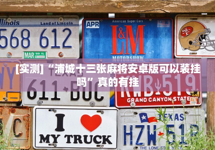 [实测]“浦城十三张麻将安卓版可以装挂吗”真的有挂