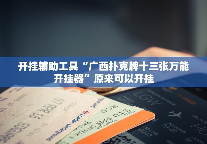 开挂辅助工具“广西扑克牌十三张万能开挂器”原来可以开挂