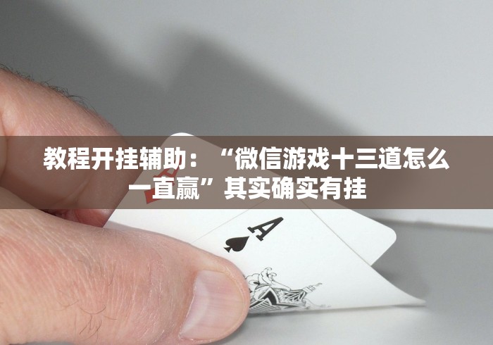 教程开挂辅助：“微信游戏十三道怎么一直赢”其实确实有挂