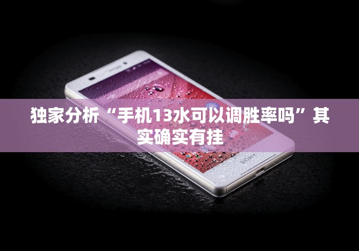 独家分析“手机13水可以调胜率吗”其实确实有挂