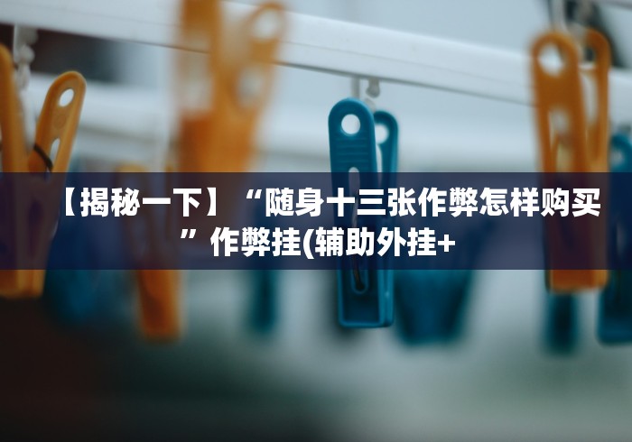 【终于出现】“老友十三张怎么开挂辅助”-详细教程