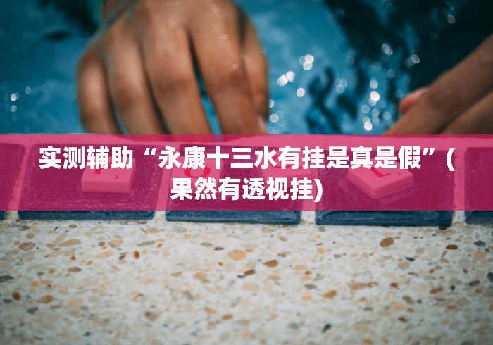 实测辅助“永康十三水有挂是真是假”(果然有透视挂)