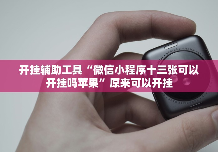 开挂辅助工具“微信小程序十三张可以开挂吗苹果”原来可以开挂