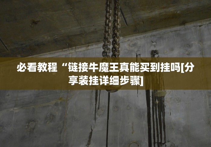 必看教程“链接牛魔王真能买到挂吗[分享装挂详细步骤]