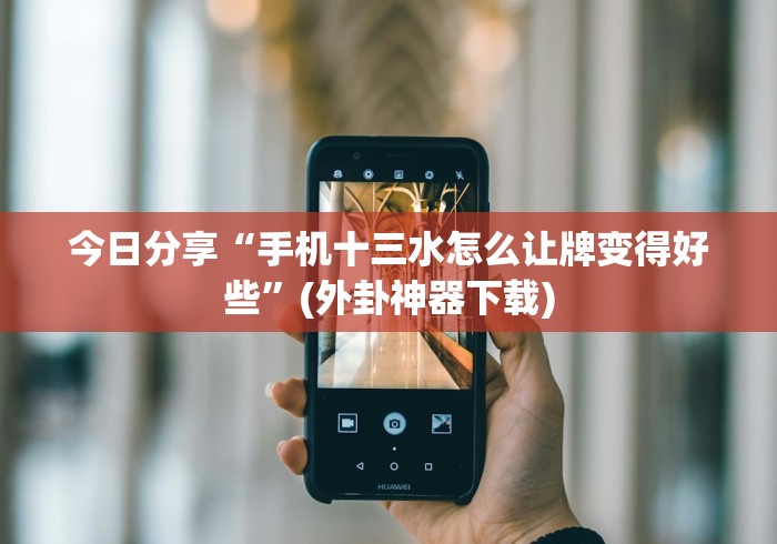 【重磅来袭】“蛋蛋十三水有挂是真是假”最新辅助详细教程