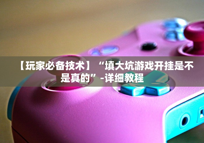 【玩家必备技术】“填大坑游戏开挂是不是真的”-详细教程