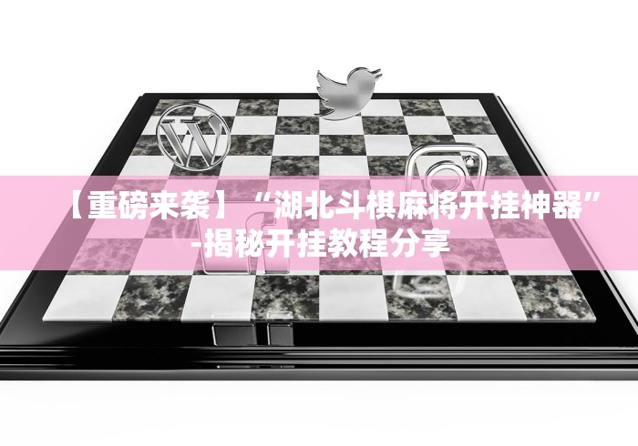 【重磅来袭】“湖北斗棋麻将开挂神器”-揭秘开挂教程分享
