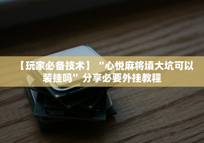 【玩家必备技术】“心悦麻将填大坑可以装挂吗”分享必要外挂教程