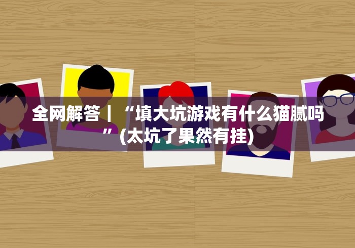 全网解答｜“填大坑游戏有什么猫腻吗”(太坑了果然有挂)