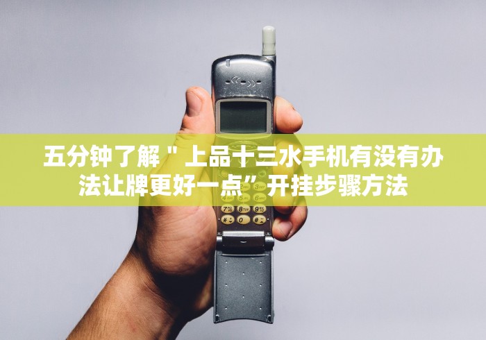 五分钟了解＂上品十三水手机有没有办法让牌更好一点”开挂步骤方法