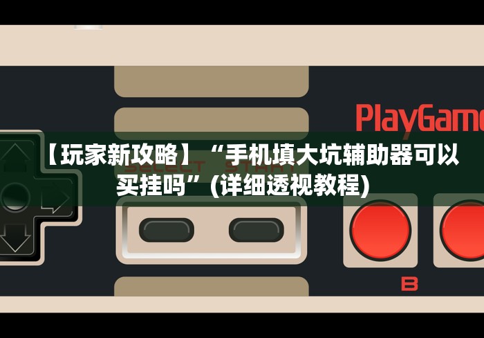 【玩家新攻略】“手机填大坑辅助器可以买挂吗”(详细透视教程)