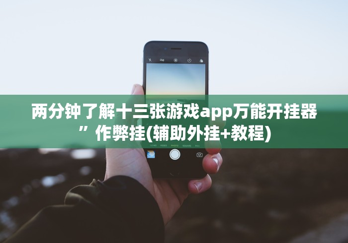 两分钟了解十三张游戏app万能开挂器”作弊挂(辅助外挂+教程)