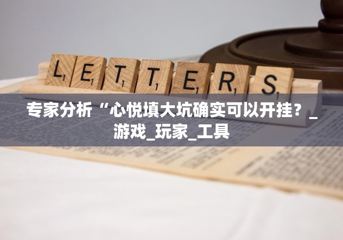 专家分析“心悦填大坑确实可以开挂？_游戏_玩家_工具