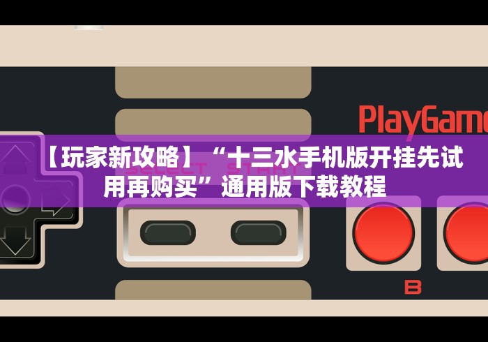 【玩家新攻略】“十三水手机版开挂先试用再购买”通用版下载教程