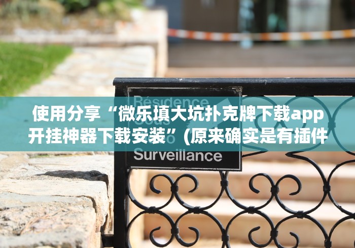 使用分享“微乐填大坑扑克牌下载app开挂神器下载安装”(原来确实是有插件)