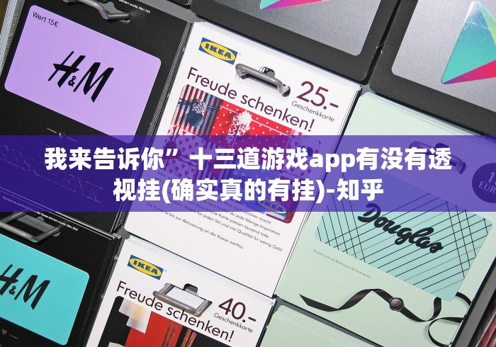 我来告诉你”十三道游戏app有没有透视挂(确实真的有挂)-知乎