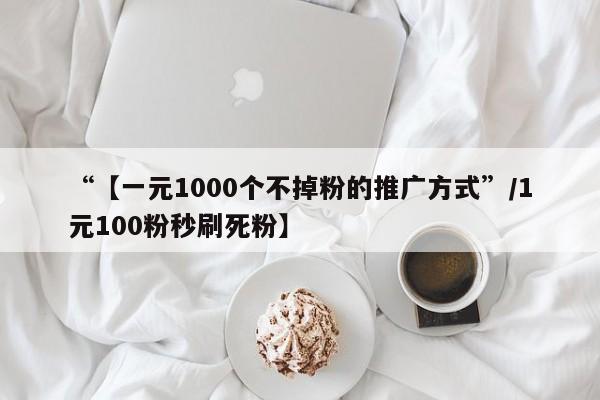 “【一元1000个不掉粉的推广方式”/1元100粉秒刷死粉】